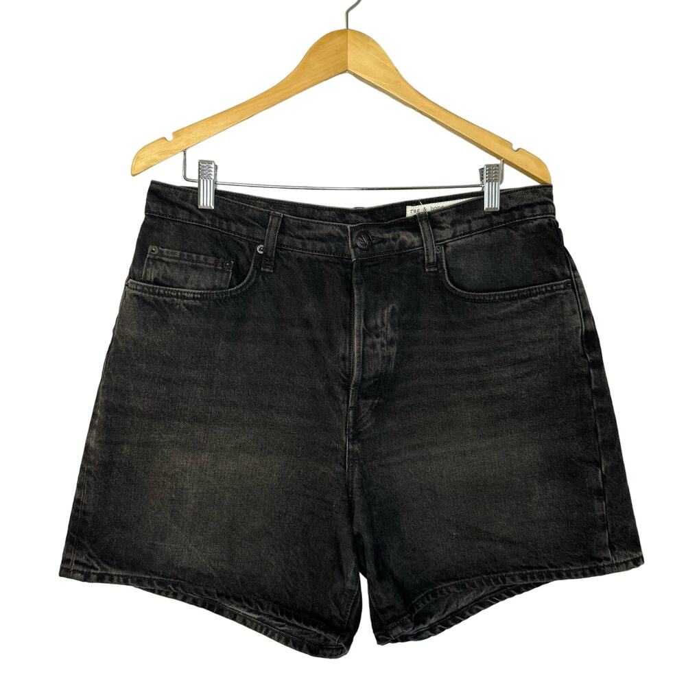 Rag & Bone Maya Demin Shorts High Rise Relaxed Fi… - image 2